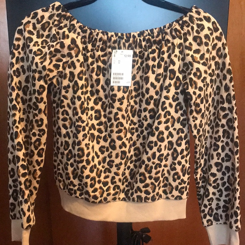 Cheetah print sweater